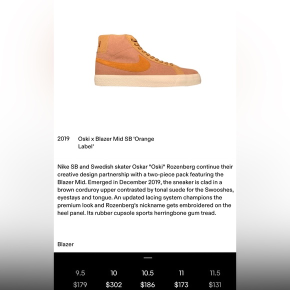 Nike Oski x Blazer Mid - Picture 8 of 9